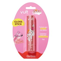 Vult Make Gloss Stick Vult & Baton Morango - Gloss em Stick 2g