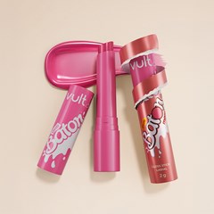 Vult Make Gloss Stick Vult & Baton Morango - Gloss em Stick 2g