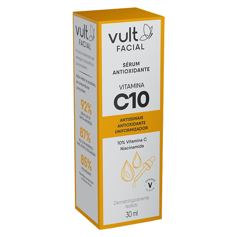 Vult Care Vitamina C 10% - Sérum Facial Antioxidante 30ml