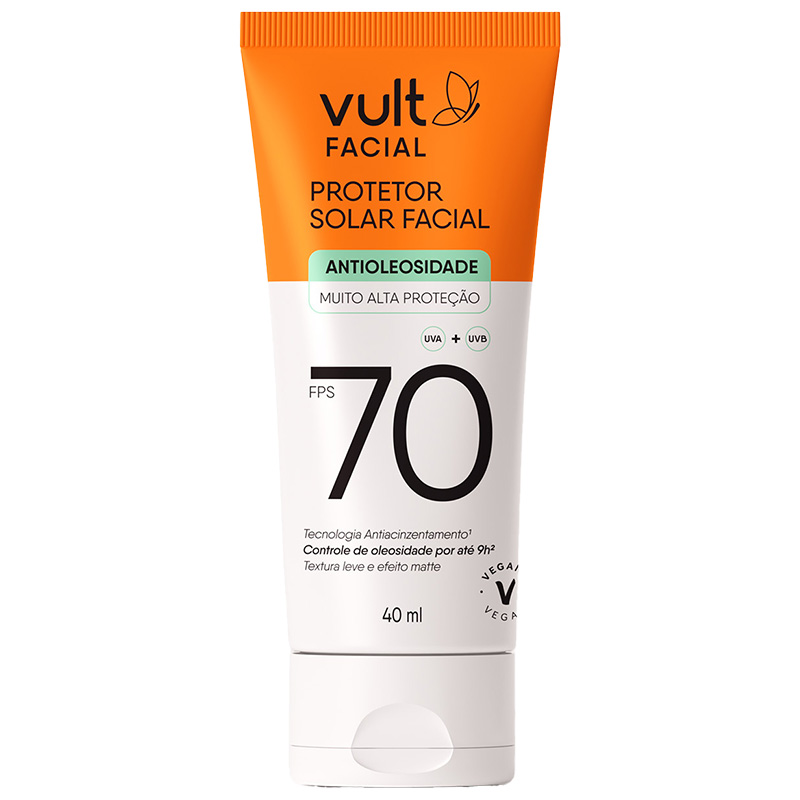Vult Care FPS 70 - Protetor Solar Facial 40ml