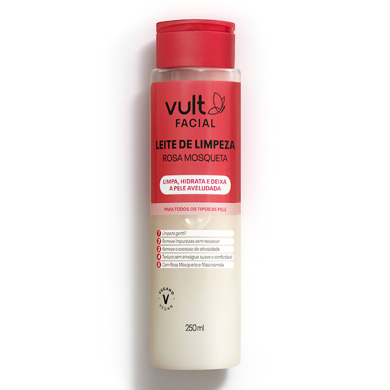Vult Rosa Mosqueta - Leite de Limpeza Facial 250ml