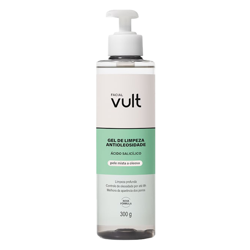 Vult Care - Gel de Limpeza Facial Antioleosidade 300g