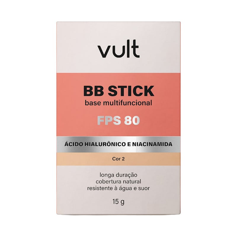 Vult BB Stick Cor 2 - Base em Stick Multifuncional FPS 80 15G