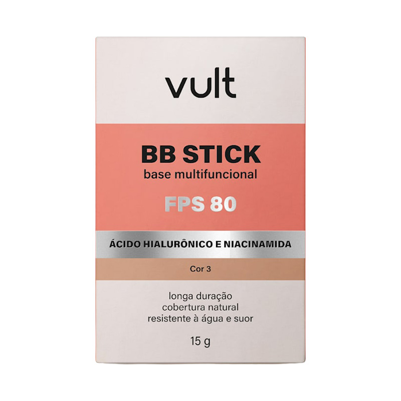 Vult BB Stick Cor 3 - Base em Stick Multifuncional FPS 80 15G