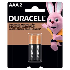Duracell Pilha Alcalina AAA - Kit com 2 Unidades