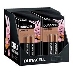 Duracell Pilha Alcalina AAA 2 Unidades - Display com 14 Unidades