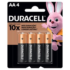 Duracell Pilha Alcalina AA - Kit com 4 Unidades