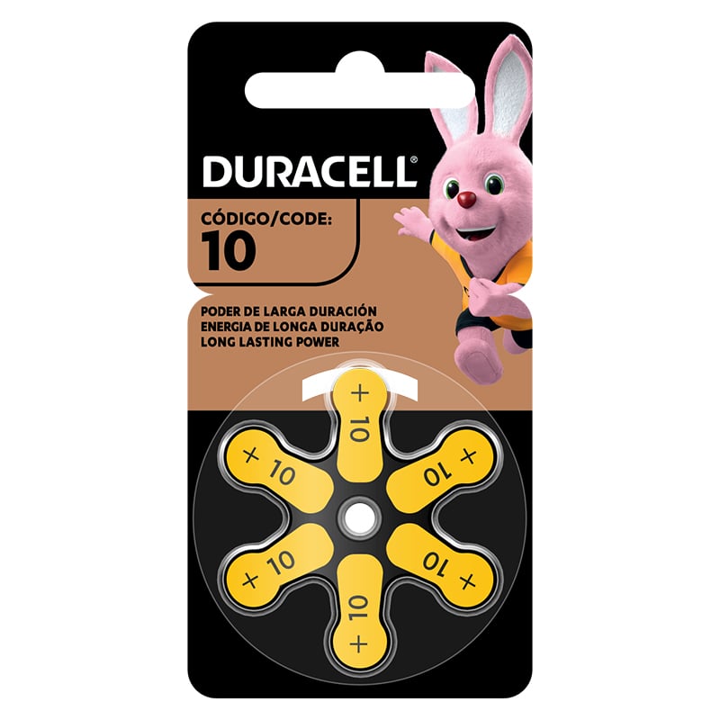 Duracell Pilha Auditiva Cód. 10 - Kit Com 6 Unidades