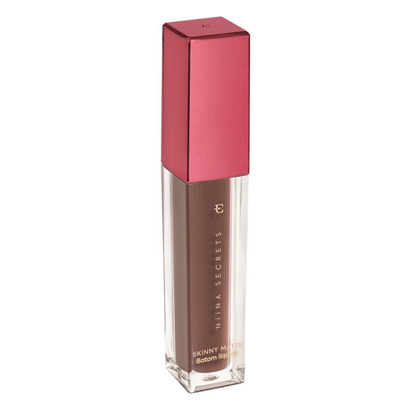 Eudora Niina Secrets Skinny Rosa Lótus - Batom Liquído Matte 5ml