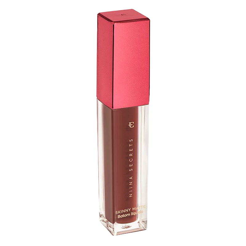 Eudora Niina Secrets Skinny Castanho Bege - Batom Líquido Matte 5ml