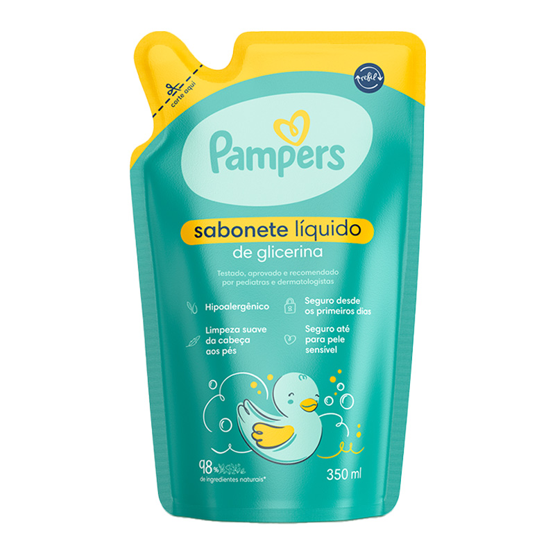 Pampers Glicerina - Refil Sabonete Líquido 350ml
