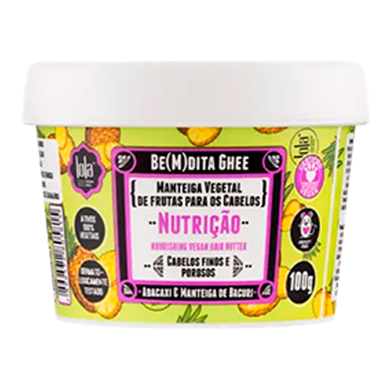 Lola Be(m)dita Ghee - Máscara Capilar de Nutrição Abacaxi e Manteiga de Bacuri 100g