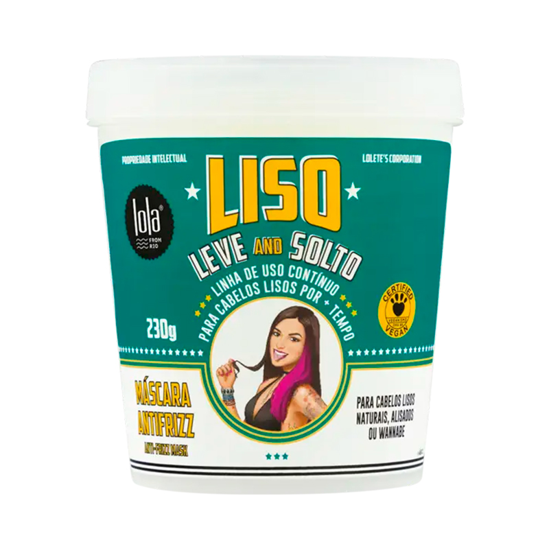 Lola Liso Leve e Solto - Máscara Antifrizz 230g