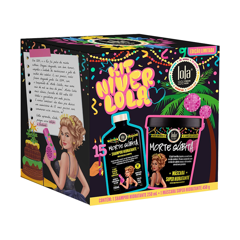 Lola Morte Súbita 15 Anos - Kit Shampoo 250ml + Máscara Capilar 450g