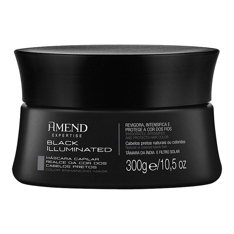 Amend Expertise Black Illumineted - Máscara Capilar Realce da Cor Preta 300g