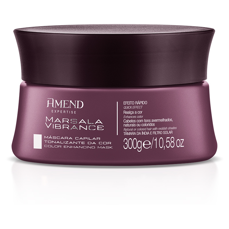 Amend Expertise Marsala Vibrance - Máscara Capilar Tonalizante 300g