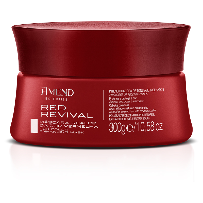 Amend Expertise Red Revival - Máscara Capilar Realce da Cor Vermelha 300g