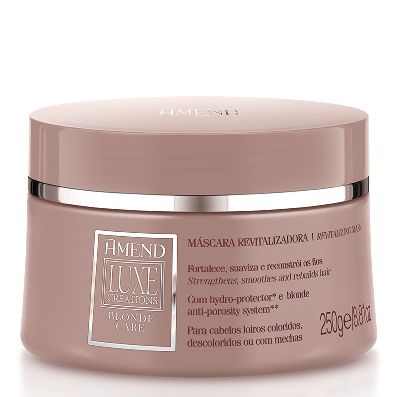 Amend Luxe Creations Blonde Care - Máscara Capilar Revitalizadora 250G