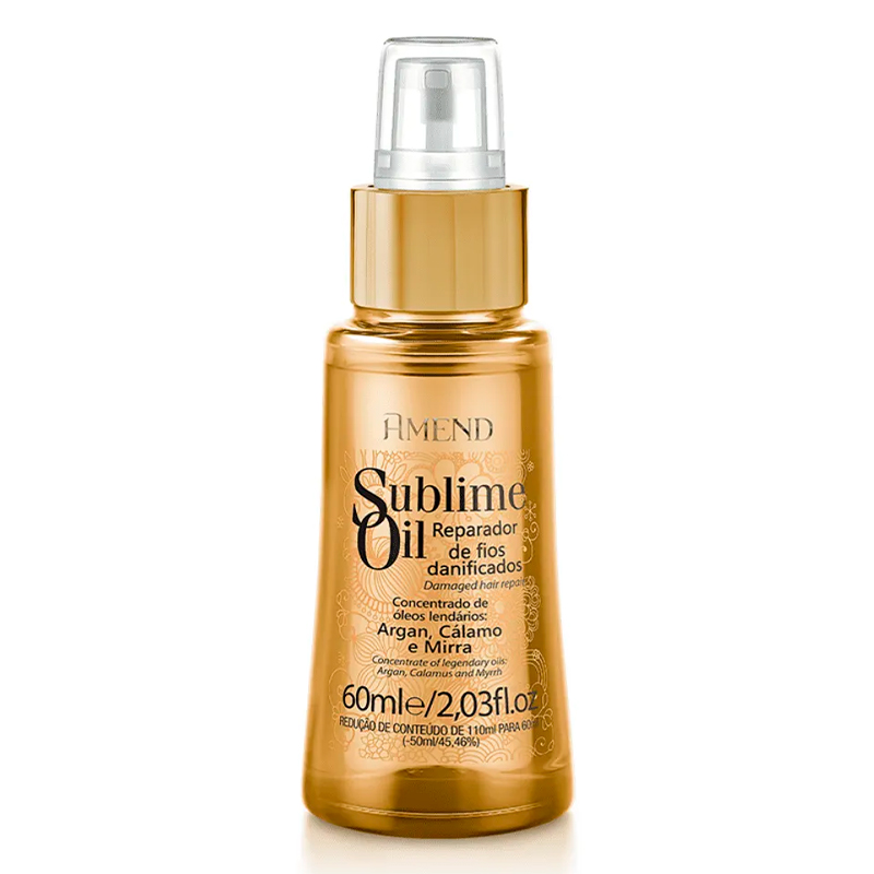 Amend Sublime Oil - Óleo Reparador Capilar 60ml