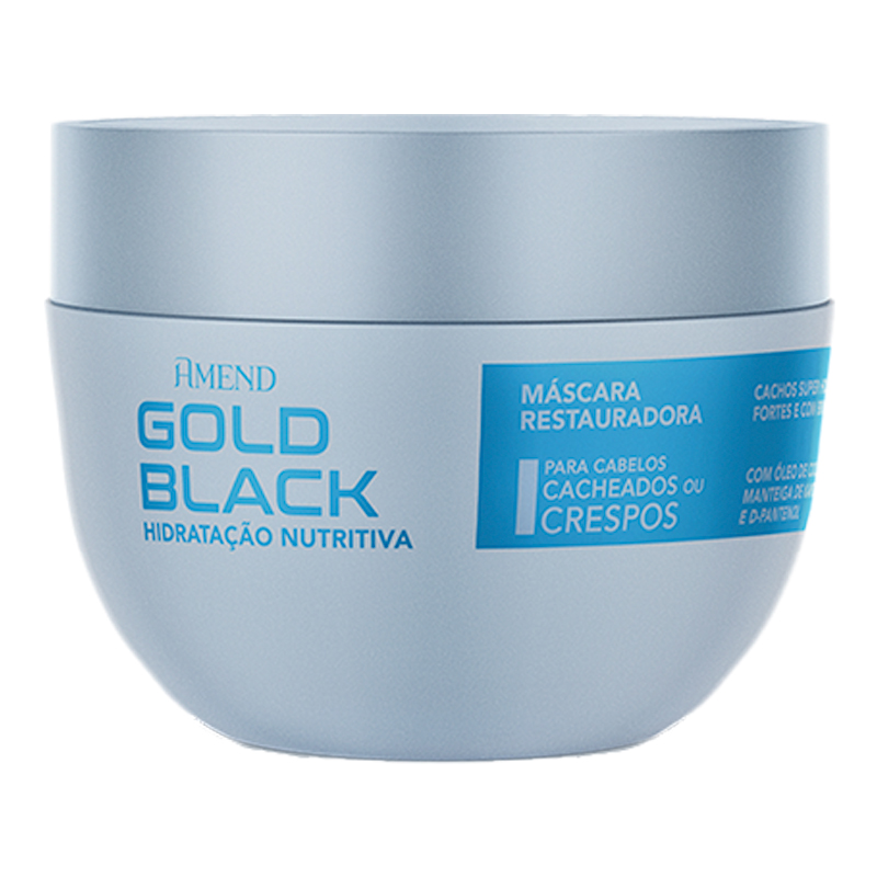 Amend Gold Black - Máscara Capilar de Hidratação Nutritiva 250g
