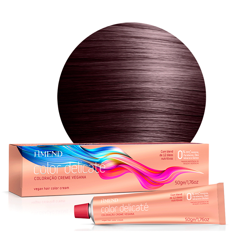 Amend Color Delicaté Vermelho Amora - Coloração nº 55.46 50g