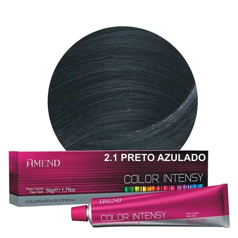 Amend Color Intensy Preto Azulado - Coloração nº 2.1 50g