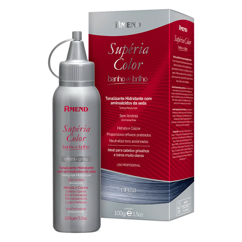 Amend Supéria Color Cinza - Banho de Brilho 100g