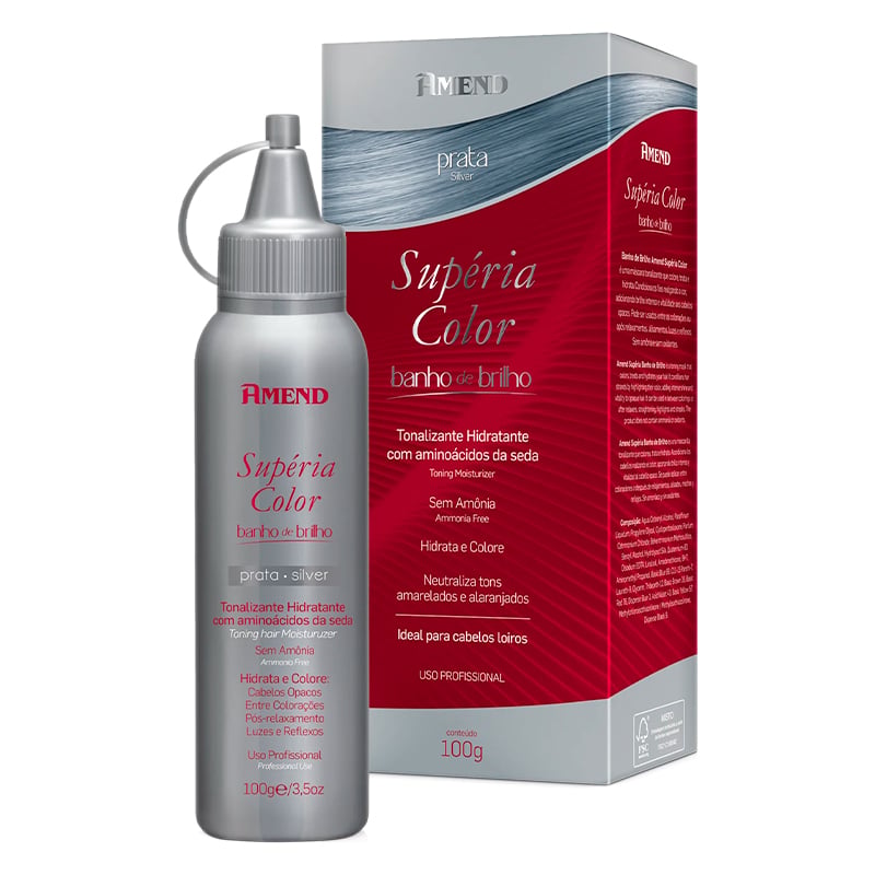 Amend Supéria Color Prata - Banho de Brilho 100g