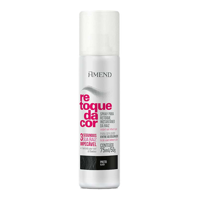 Amend Retoque da Cor Preto - Spray Capilar 75ml