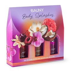 Bauny Vanilla, Desire e Mist - Kit 3 Mini Spray Perfumado Desodorante Corporal 60ml