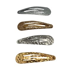 thePRÓ Classic Dourado e Prata - Kit Presilhas Com 4 Unidades - Ref. 24100