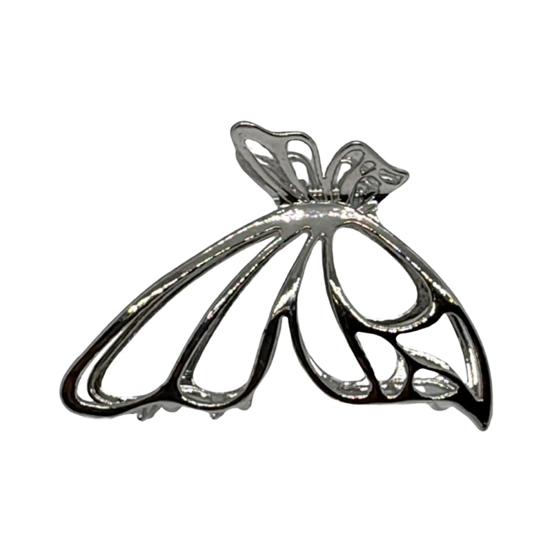 thePRÓ Silver - Prendedor de Cabelo de Metal Borboleta - Ref. 24184