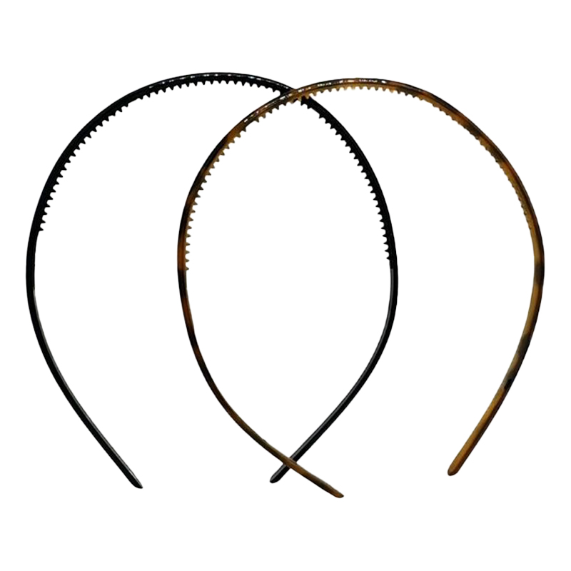 thePRÓ Black e Animal Print - Kit de Tiaras Slim Com 2 unidades - Ref. 24163