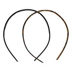 thePRÓ Black e Animal Print - Kit de Tiaras Slim Com 2 unidades - Ref. 24163