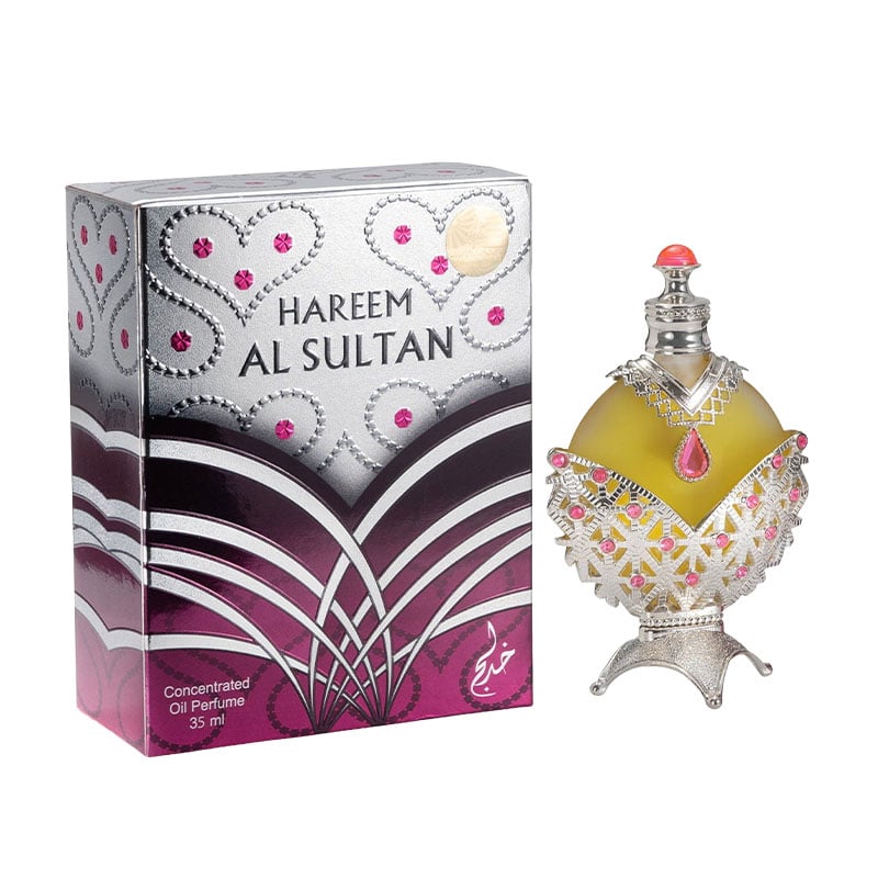 Khadlaj Hareem Al Sultan Silver - Perfume em Óleo Feminino 35ml