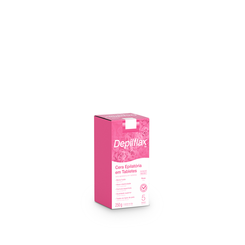 Depilflax Rosa - Cera Quente em Tabletes 250g