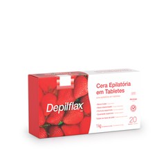 Depilflax Morango - Cera Quente em Tabletes 1kg