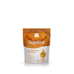 Depilflax Glitter Gold - Cera Quente em Pérolas 1kg