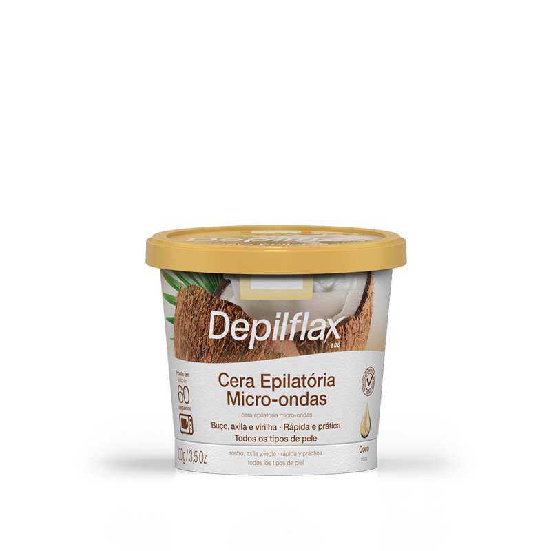 Depilflax Coco - Cera de Micro-ondas 100g