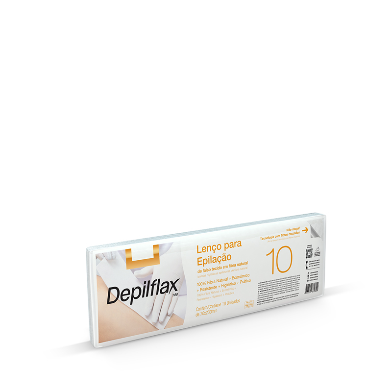 Depilflax - Lenço Depilatório Descartável com 10un