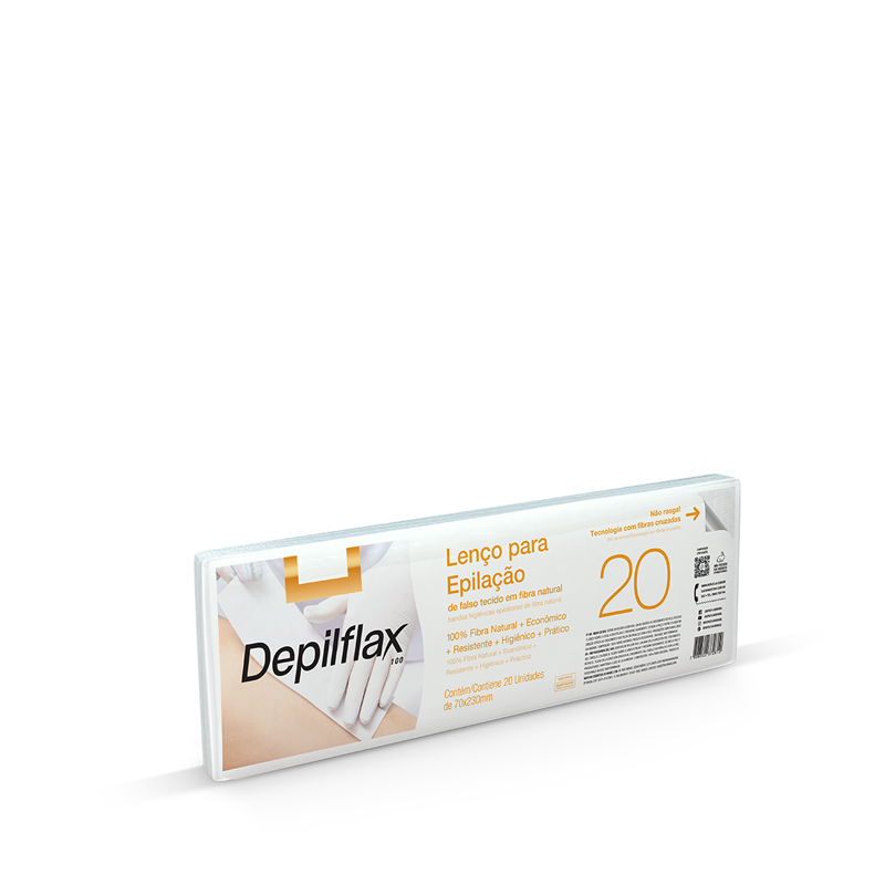 Depilflax - Lenço Depilatório Descartável com 20un