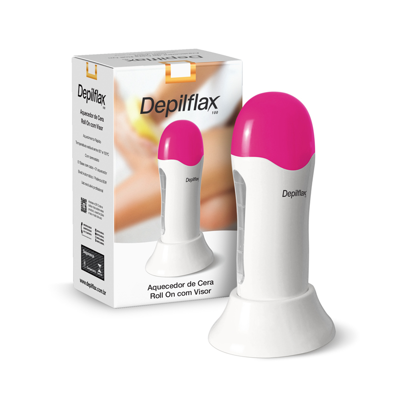 Depilflax - Aparelho Aquecedor de Cera em Roll-On com Visor de Temperatura Digital