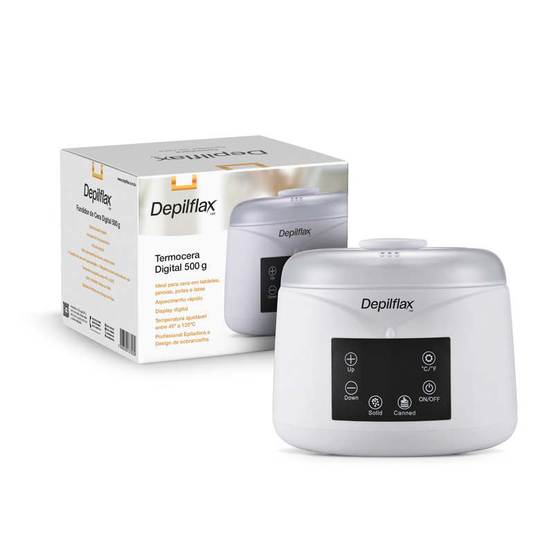 Depilflax - Aparelho Termocera com Visor de Temperatura Digital 500g