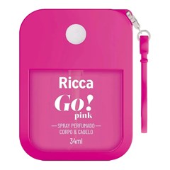 Ricca Go! Pink - Spray Desodorante Corporal e Capilar 34ml