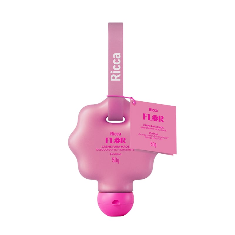 Ricca Flor Peônia - Creme Perfumado Para Mãos 50g