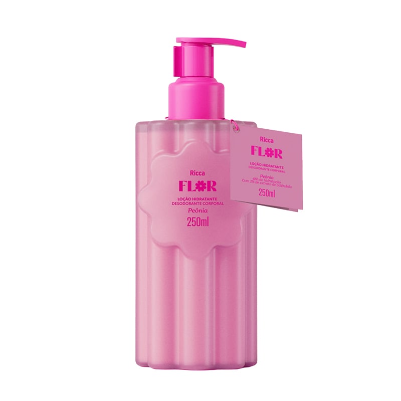 Ricca Flor Peônia - Hidratante Desodorante Corporal 250ml
