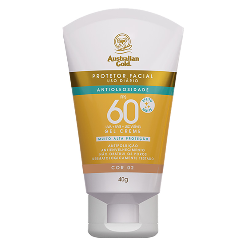 Australian Gold FPS 60 - Protetor Solar Facial Cor 02 40g