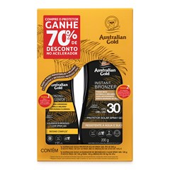 Australian Gold - Kit Protetor Solar FPS 30 200g + Bronzeador 200g