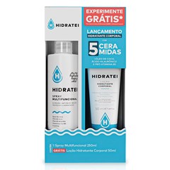 Hidratei - Kit Spray Multifuncional Capilar 250ml + Loção Hidratante Corporal 50ml