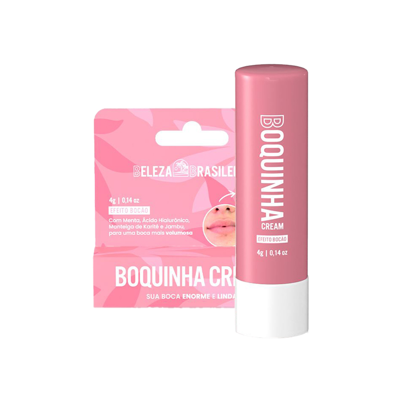Beleza Brasileira Boquinha Cream Menta - Hidratante Labial Preenchedor 4g